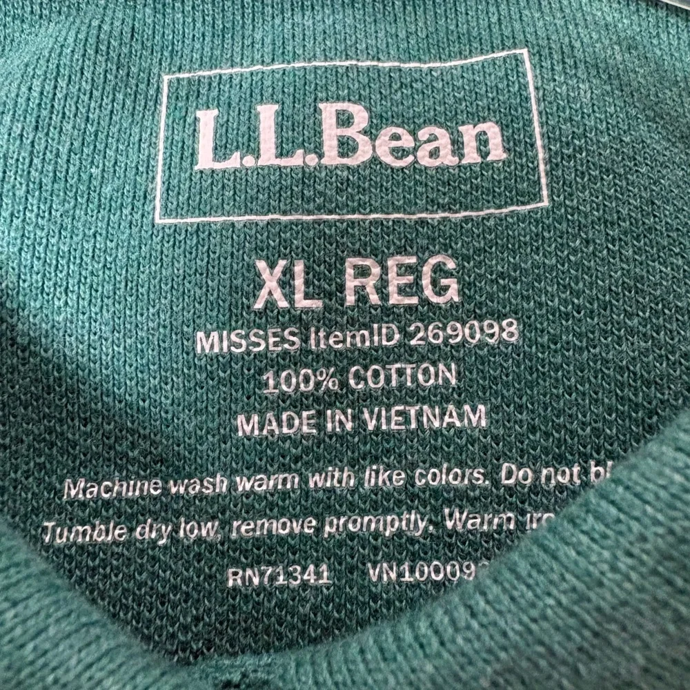 L.L. Bean Womens Teal Polo Shirt Short Sleeve XL NWT - Picture 8 of 12